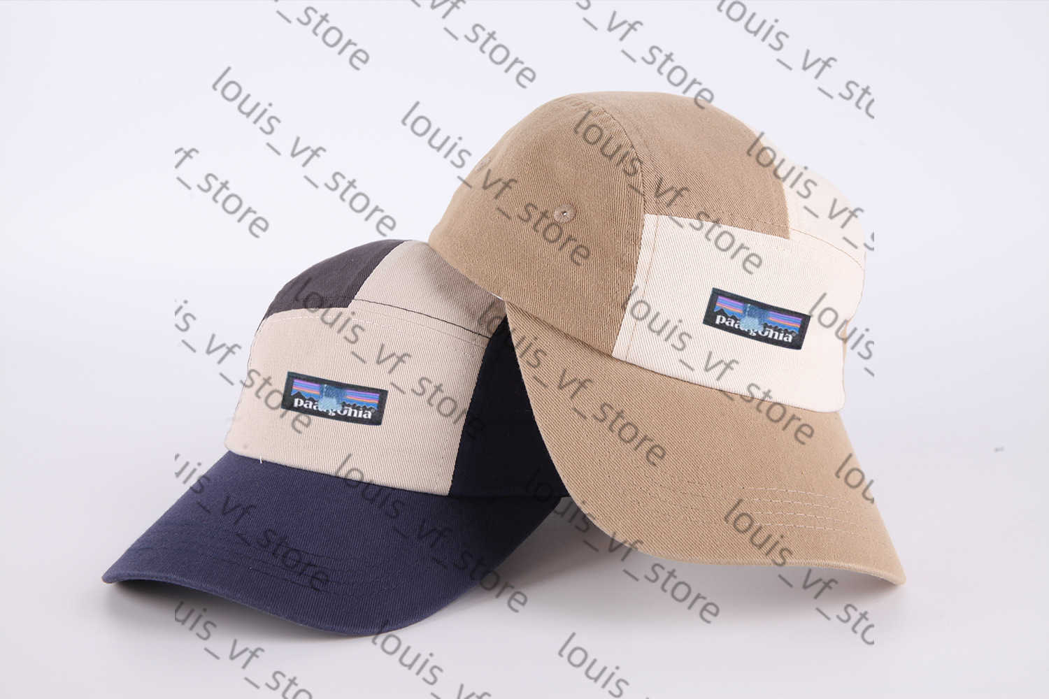 Soft Top Color Blocked Curved Washed Cotton Baseball Cap for Men Breathable Summer Sun Protection Truck Hat H250411