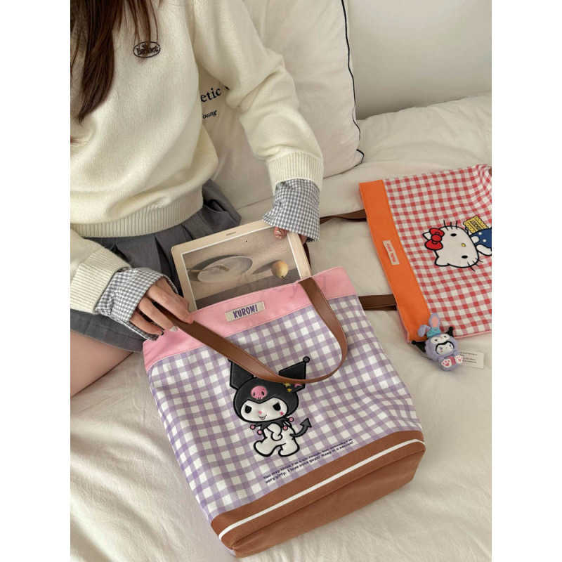Sanrio Genuine Handbag Cute Student Tote Bag Large Capacity Shoulder Bag 2025 New Model Bag H251111