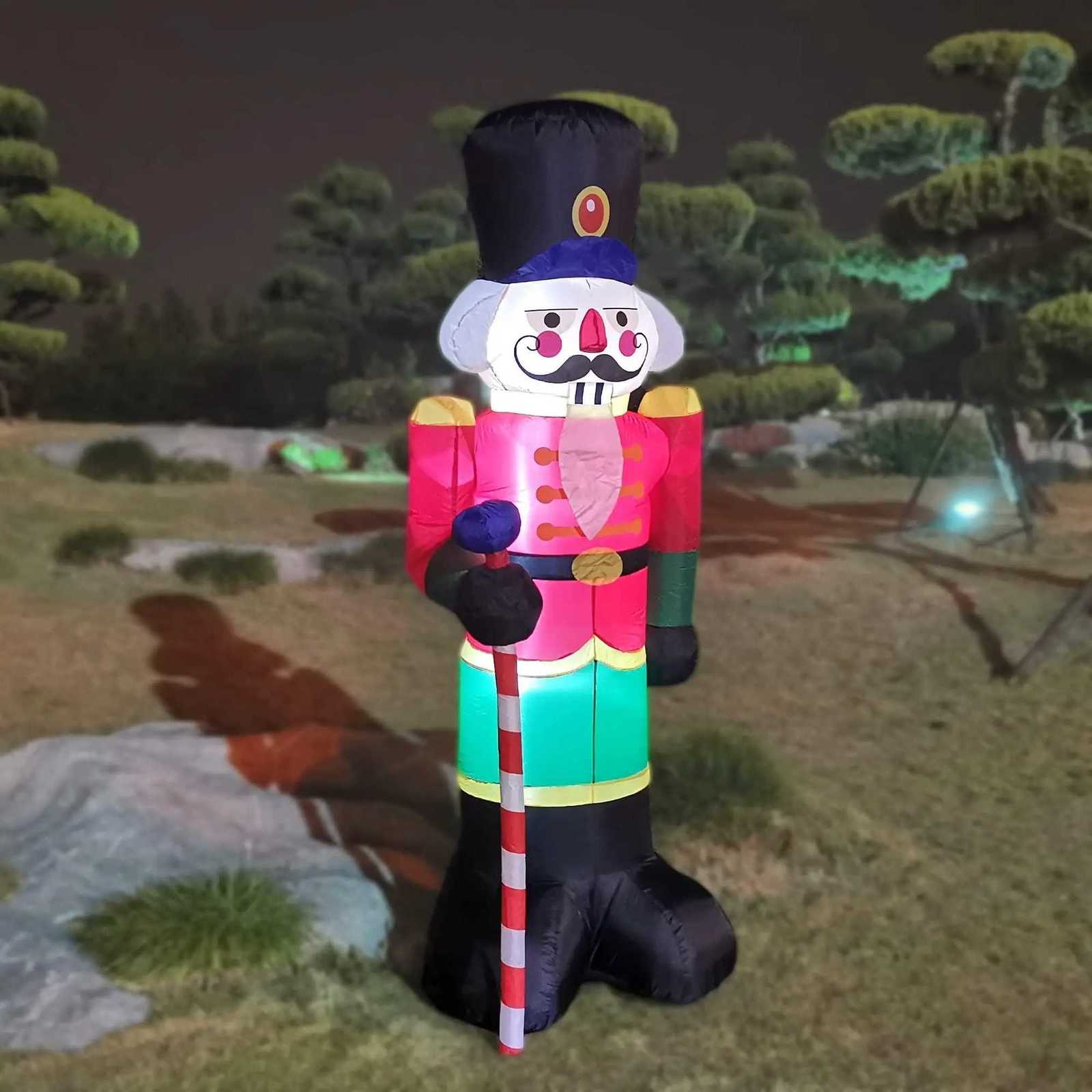 Christmas 210cm Nutcracker Soldier inflatables Blow Up Christmas Decoration 2025 Home Yard Garden Outdoor Party Xmas Decor Y251111