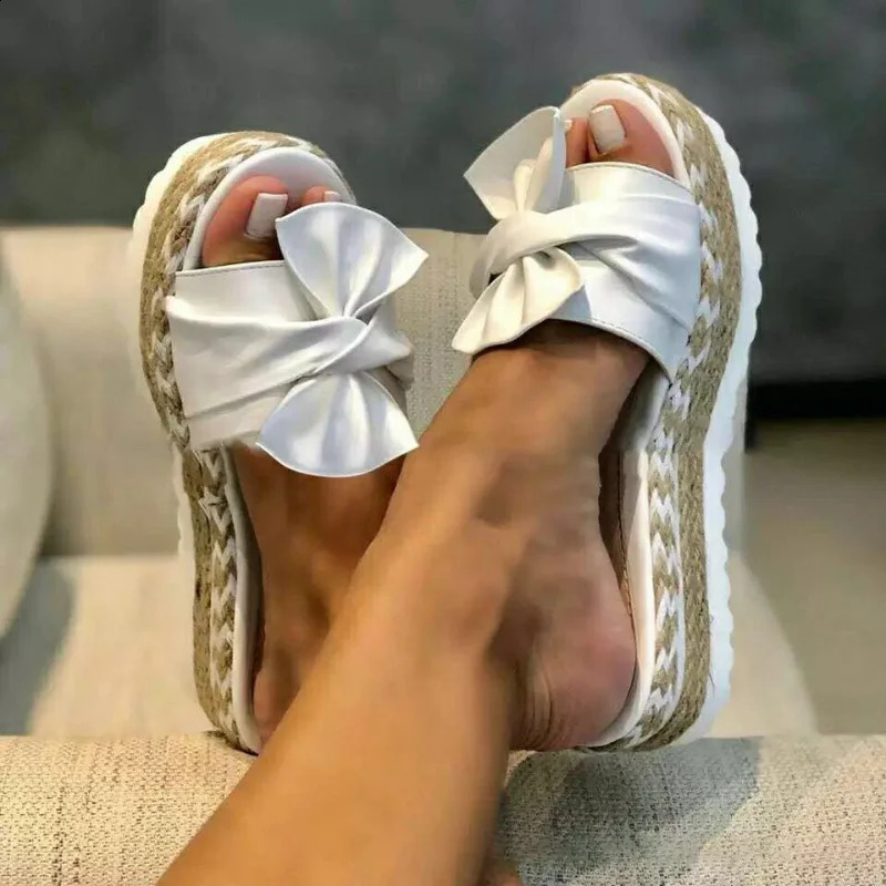 2024 Sandals Women Heels Sandals With Wedges Shoes For Women Platform Sandals Summer Slippers Elegant Summer Shoes 250402