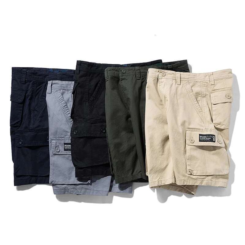 New Summer Cotton Cargo Fashion Breeche Bermuda Beach Jogger Men Tactical Casual Shorts Male Dropshipping