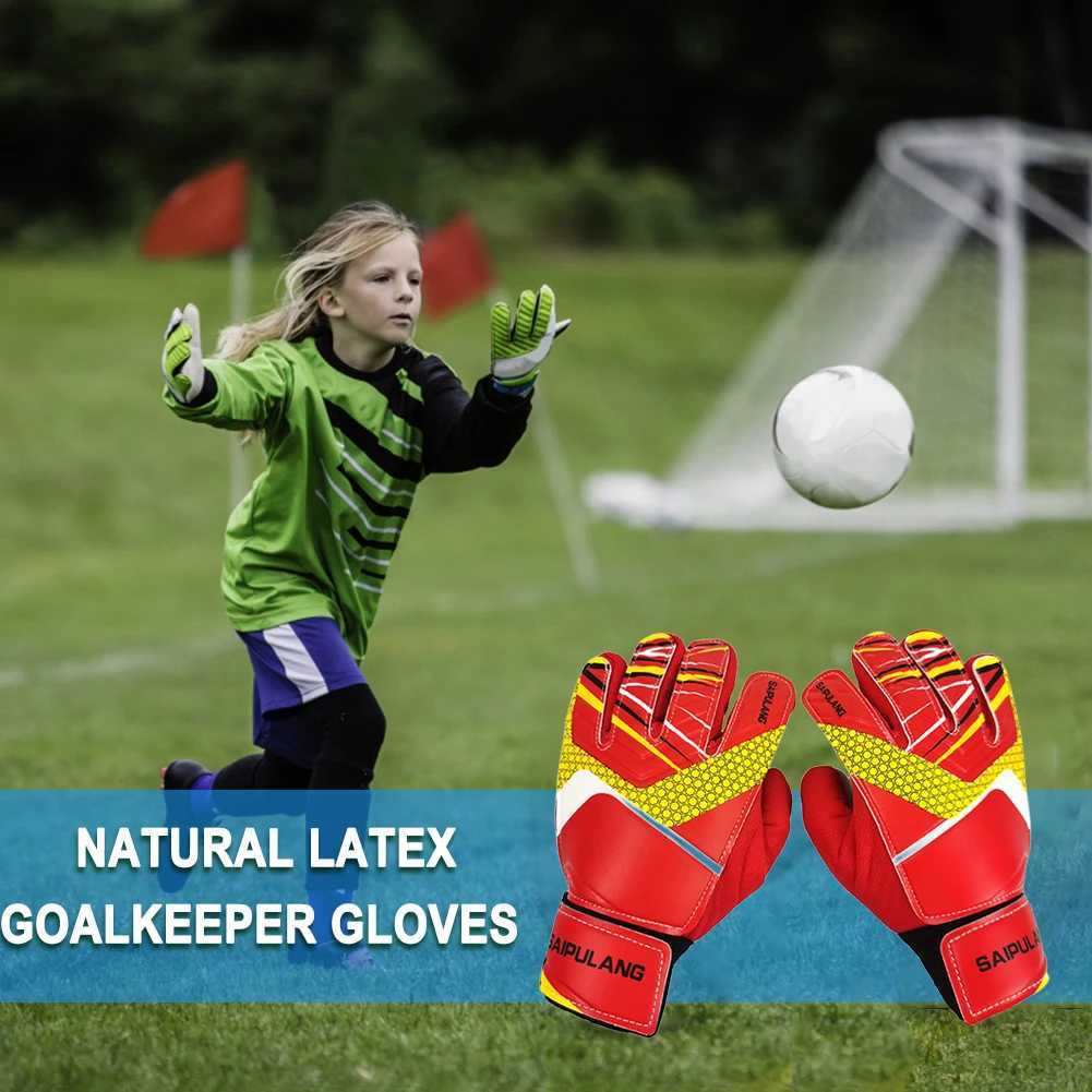 Adult and Childrens Professional Football Goalkeeper Gloves Finger Protection Goal Thick Latex Football Gloves Futebol GoalXJ250412