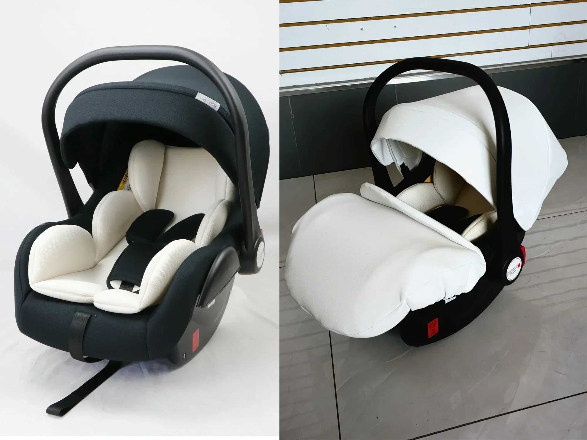 New luxury twin stroller 3-in-1 high landscape new PU leather twin stroller baby stroller twin stroller W250411
