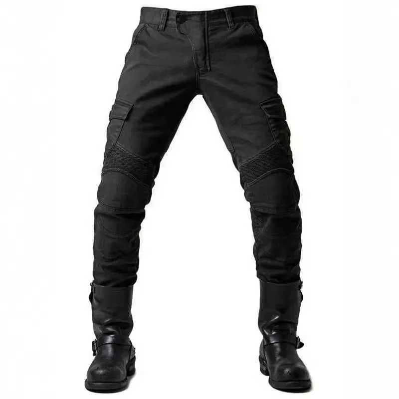 Mens motorcycle protective pants jeans breathable and wear-resistant cargo pants leisure motorcycle riding equipment W250412