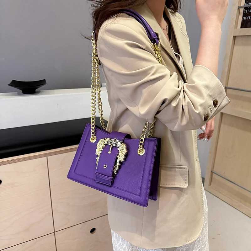 Fashionable Crossbody Bag - Luxury Brand PU Leather Shoulder Purse With Vintage Buckle Card SlotsW251111