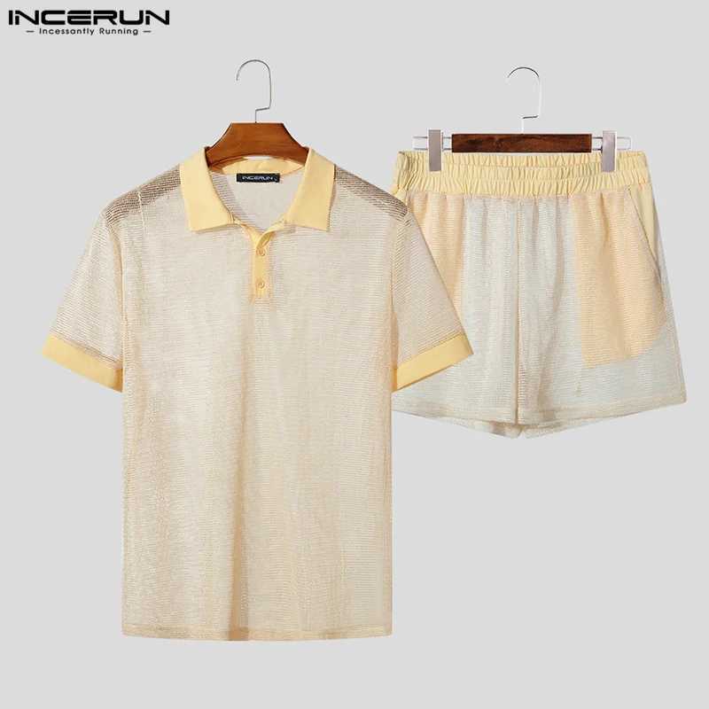 two-piece mens street short sLeeved top for mens fashion in the summer of 2025XJ250412