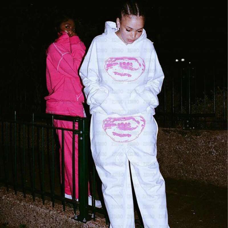 New Retro Aesthetic Fashion Brand Personalized Printed Hoodie Y2k Hip-Hop Streetwear Women's Pullover Casual Top Sportswear