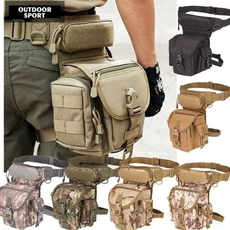 Mens Waterproof Leg Wrap Hip Drop Belt Waist Oxford Cloth Hiking Camping Outdoor Sports Travel Accessories Fishing Bags Z250411