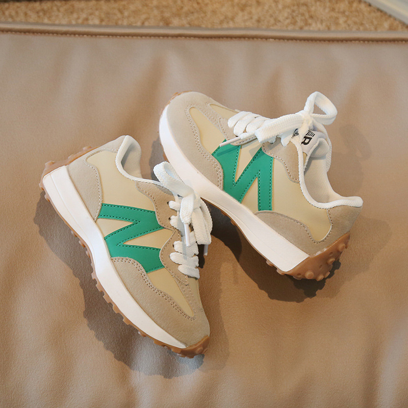 Kids Running Shoes toddler Sneakers youth Designer Walkfashion boys girls pink Shoe Runner White Black Khaki Green Sports Trainers Sizes 26 -35 W0242