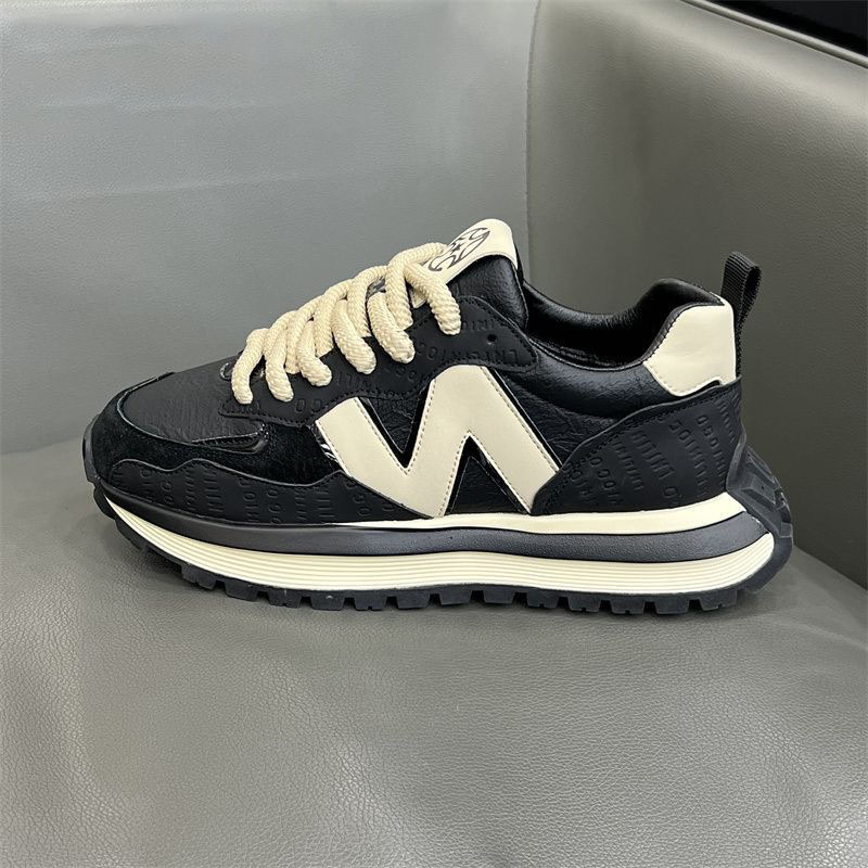 designer shoes 2025 new Men's trendy leather sneakers versatile comfortable and stylish Casual and sporty they are also known as Forrest Gump sho