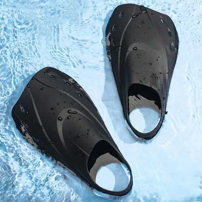 Portable diving fins short swimming fins flip fins inflatable fins scuba diving flip fins swimming equipment for swimming trainingY250412