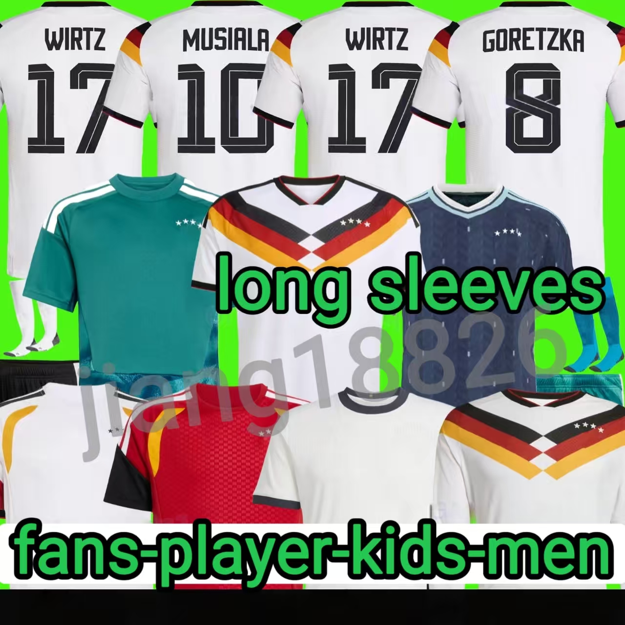 2026 germany jersey 125 Year Anniversary Germany soccer jerseys WIRTZ PAVLOVIC WOLTEMADE KIMMICH Fans Player 2026 World Cup shirts Men Kids Kit Set