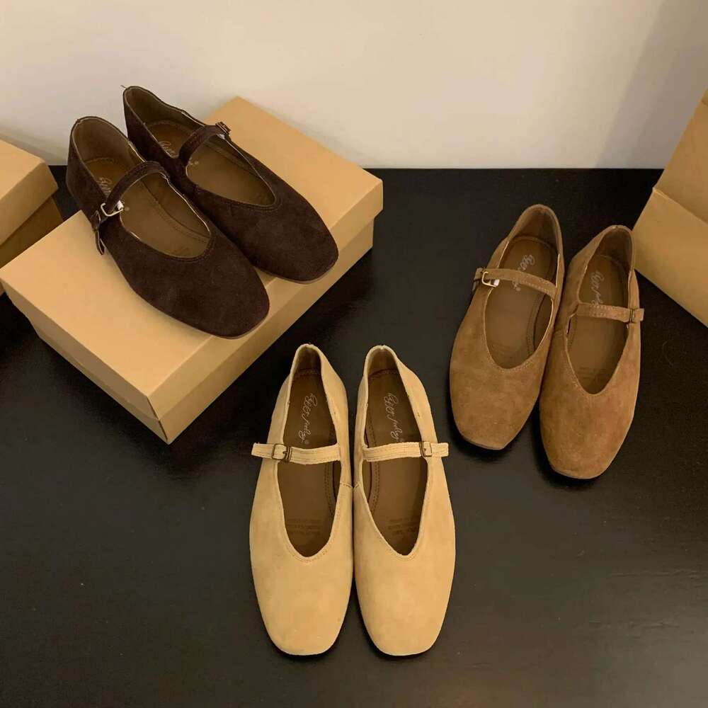 Bailamos Brand New Women Flats Round Toe Shallow Slip On Ladies Casual Ballet Soft Real Leather Eelgant Dress Shoes Size41