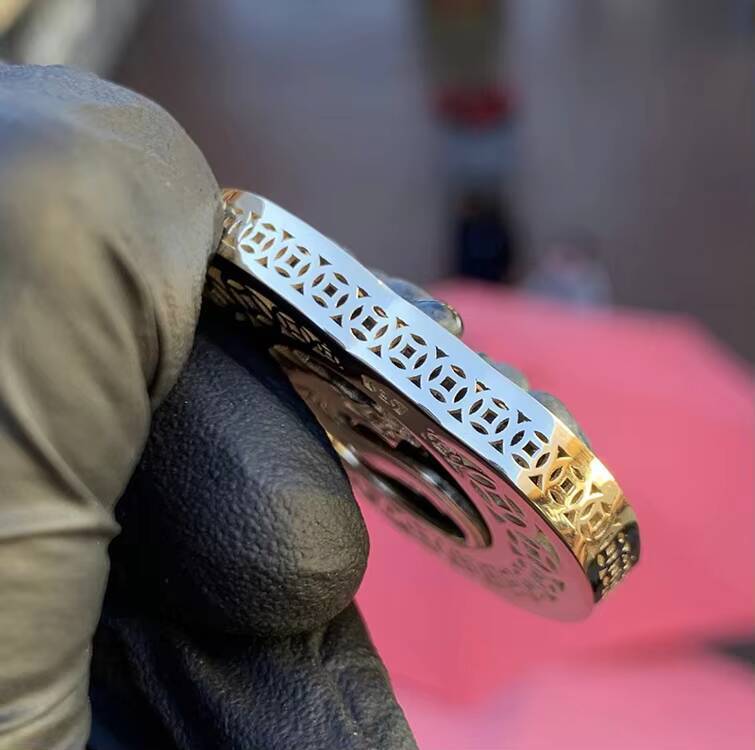 Customized 925 Silver Nature Jade Buddha Statue Pendant 18k Yellow Gold Plated Black White Green With Lab CVD Diamond