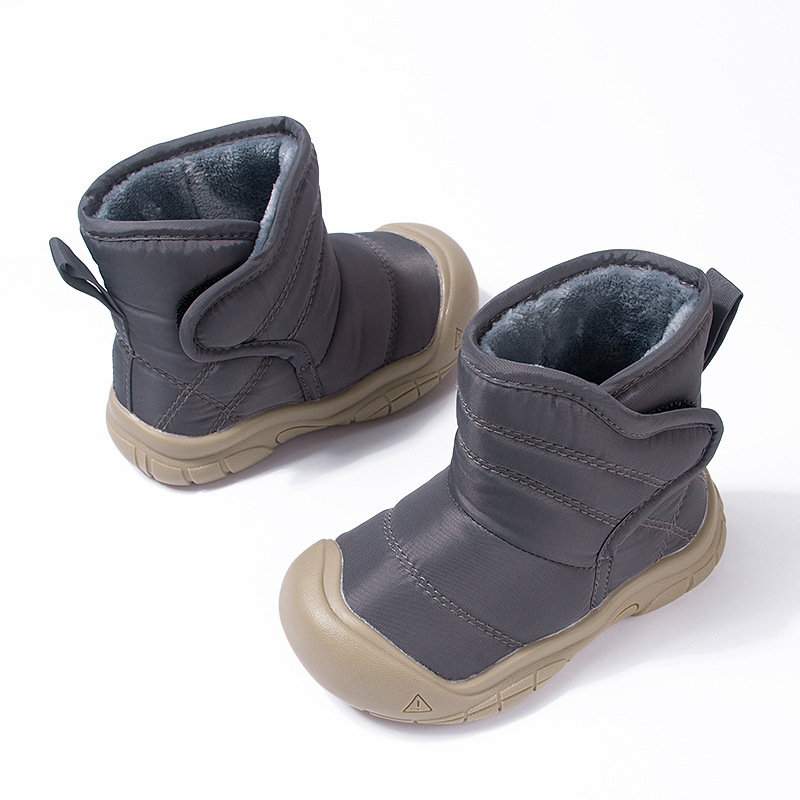 Winter Baby Cotton Shoes Toddler Waterproof Snow Boots Kids Solid Color Short Boots Kidszworld Boys Girls Daily Travel Shoes In Winter Sizes 21 - 26 K