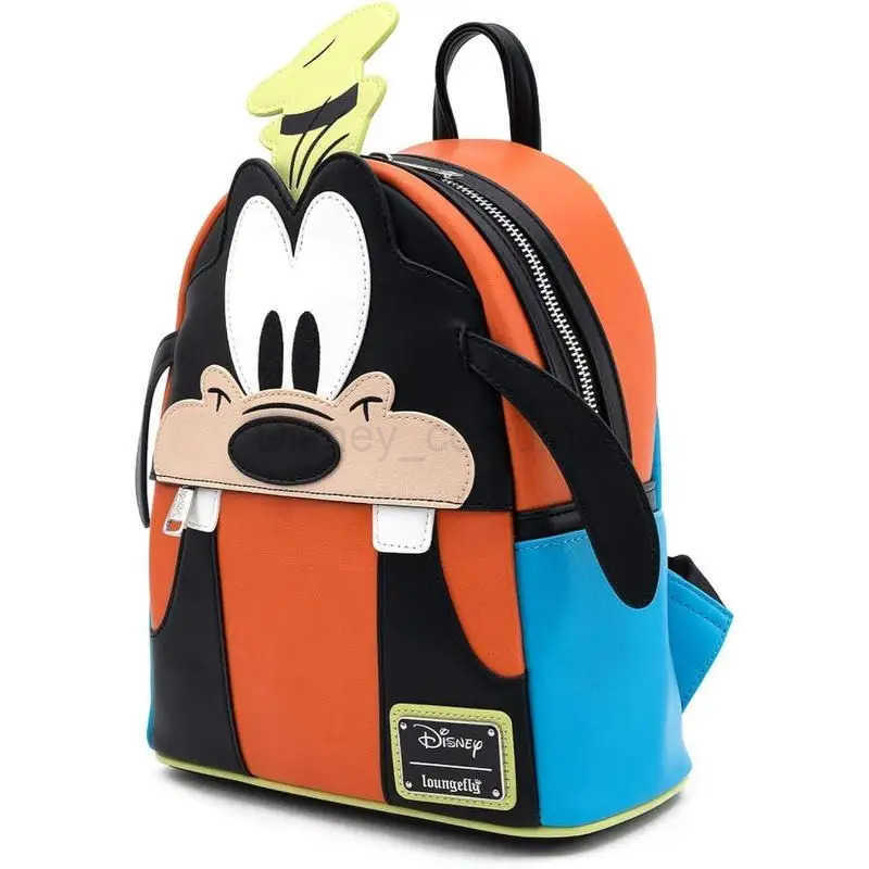 Disney New Disney Goofy Loungefly Backpack Elementary School Backpack Cartoon ChildrenS Backpack Ladies Casual Bag Girlfriend Gift X250412