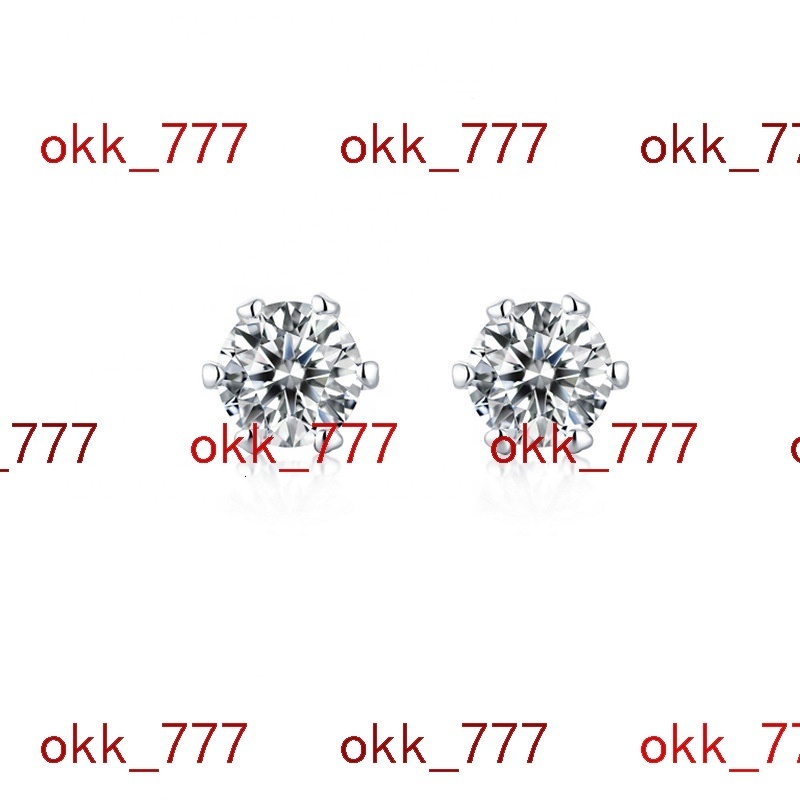 YSYH Fashion 925 Silver Six Prongs Moissanite Earrings for Girls