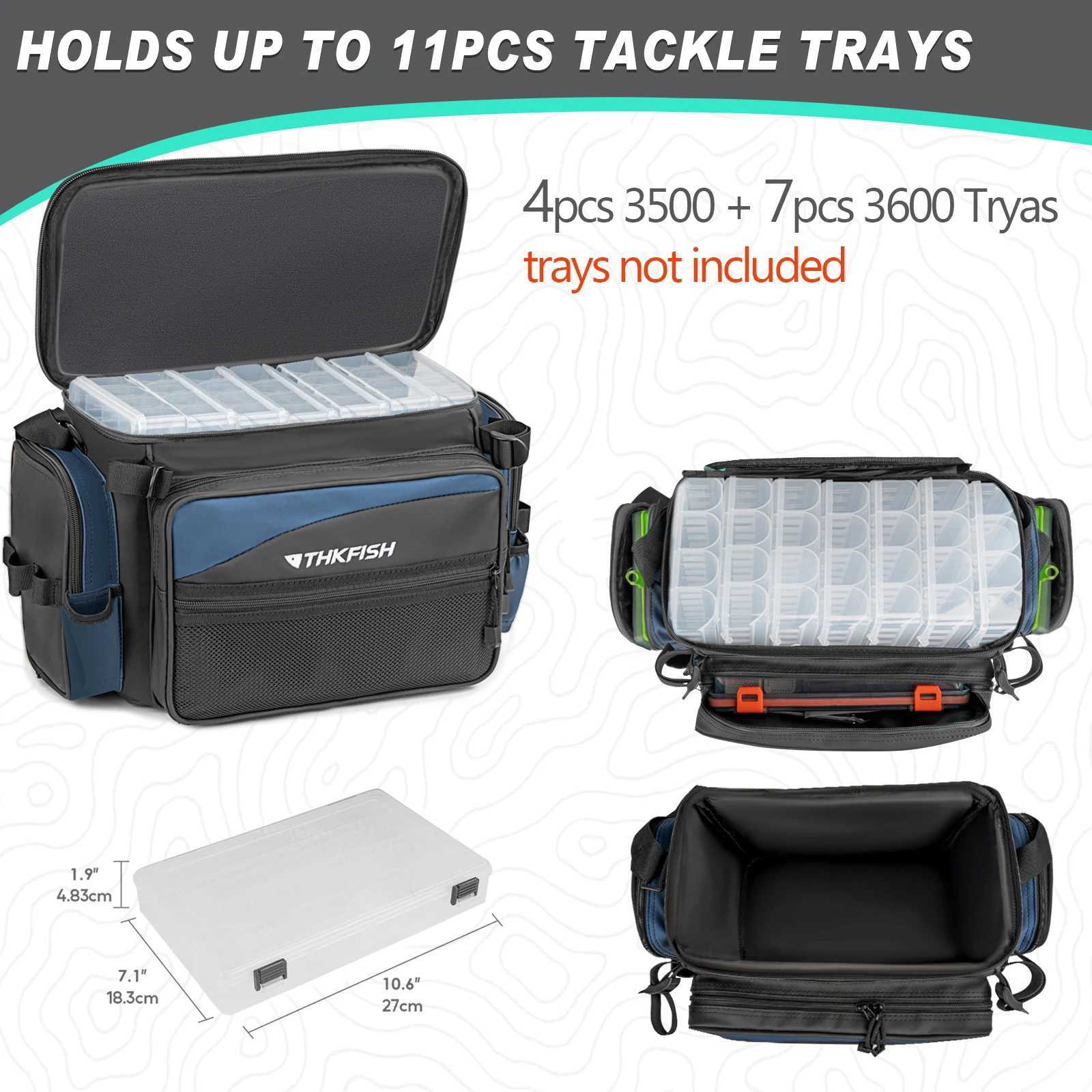 Fishing Tackle Bag PVC Waterproof Fishing One Shoulder Bags Packs Multifunctional Fishing Lures Storage Bags Z250411