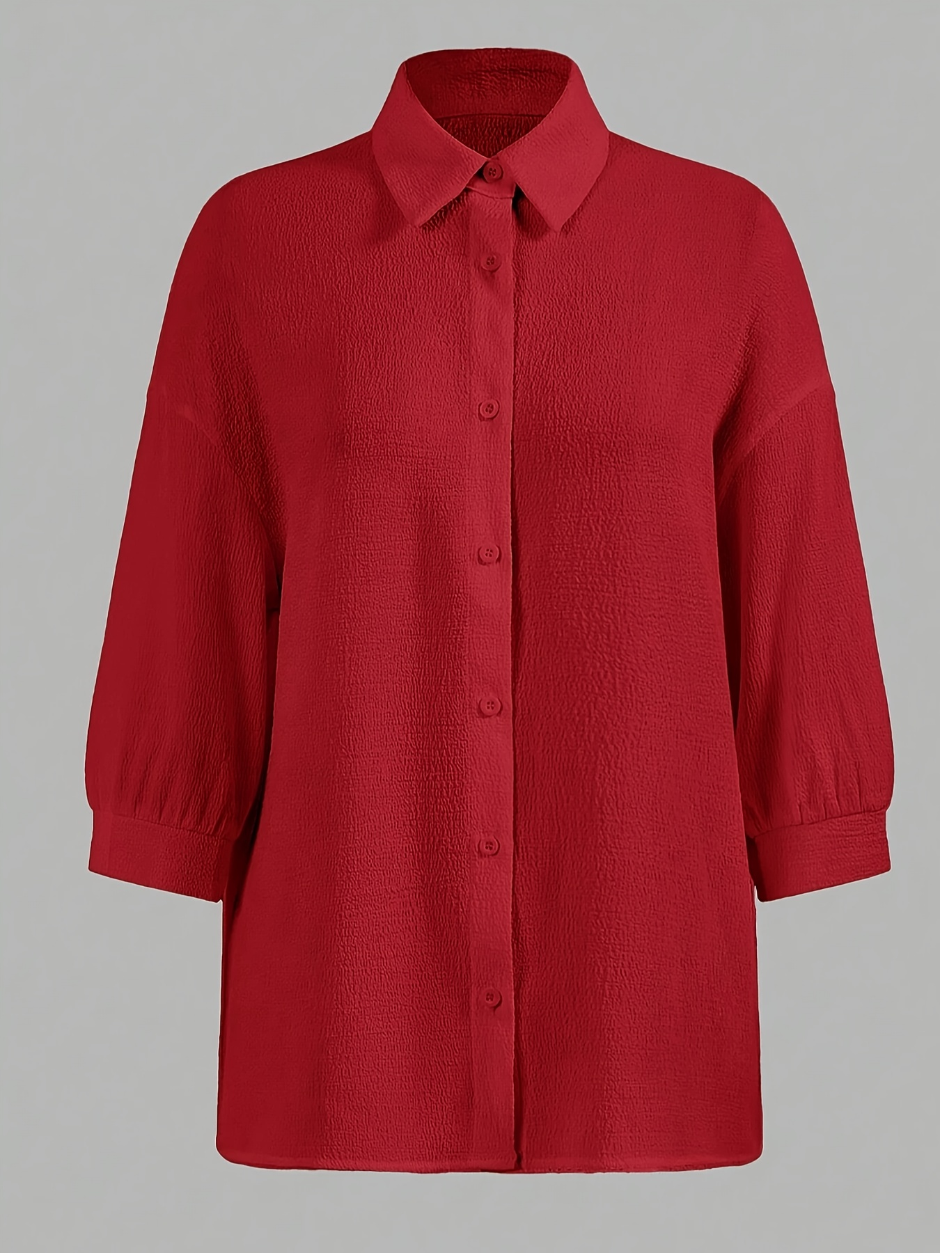 Women's Shirt Inner Wear Three-Piece Set, Casual Fashion Comfortable Outfit, Red Shirt with Black Camisole & Leggings, Versatile for Daily & Leis