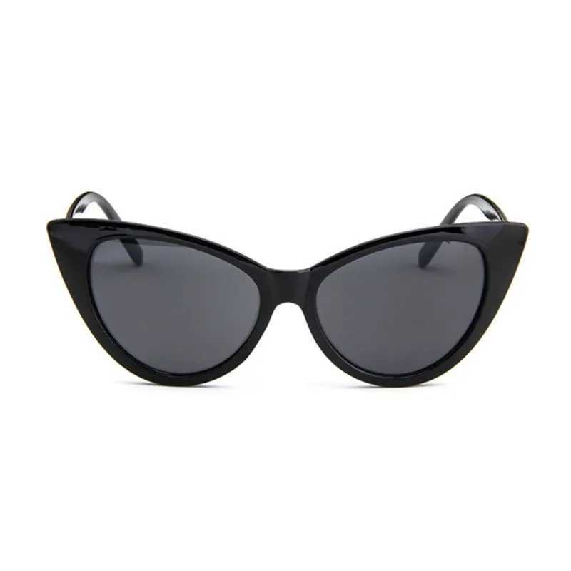 Retro Sexy Cat Eye Style Sunglasses Woman Classic Black White Ladies Sun Glasses Cateye Frame Gradient Oculos De Sol Feminino Z250411