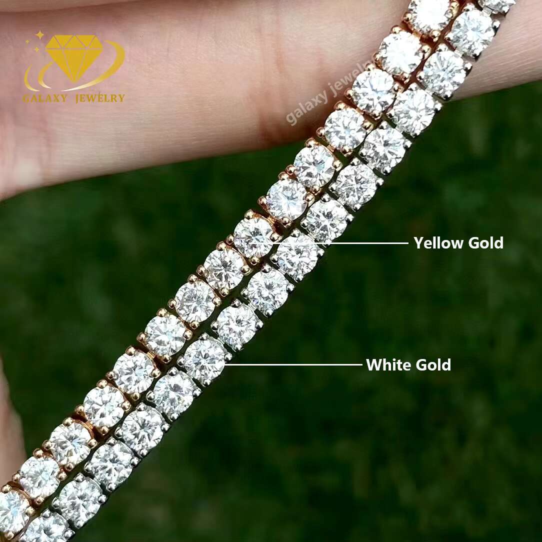 Cheap Price Moissanite Chain Link Bracelet Women Fashion Jewelry VVS Iced Out Diamonds 2-8mm Tennis Bracelets Bangles