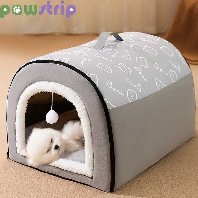 Warm dog house detachable pet bed suitable for small and medium-sized dogs cats soft non slip dogs kennels puppies Nestle pet supplies X250412