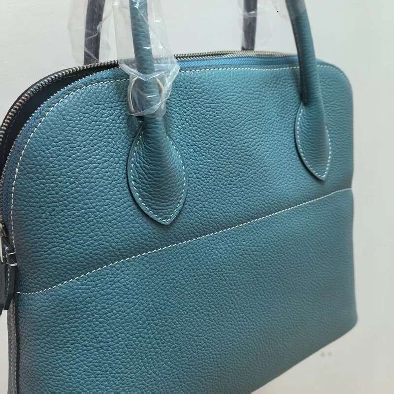 Designer Bag VOAETEC Half-Hand Sewn Steel Hardware Top Layer T Cowhide Bowg Large Shell Commuter Shoulder Bag Vintage Versatile