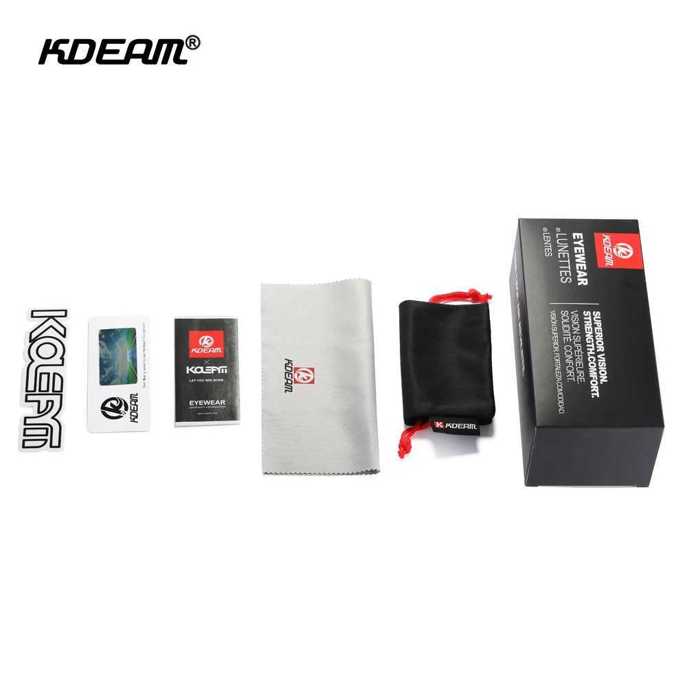 KDEAM New All Black Square Polarized Sunglasses Men Flat Top Designer Polaroid Glasses Accessories Included CE Z250411