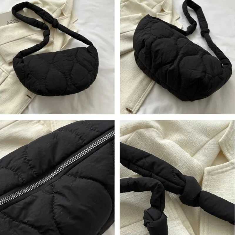Puffer Shoulder Bag for Women Quilted Cloud Bubble Bag Soft Down Cotton Padded Tote Purse Trendy Solid Colors Crossbody HandbagT2511112