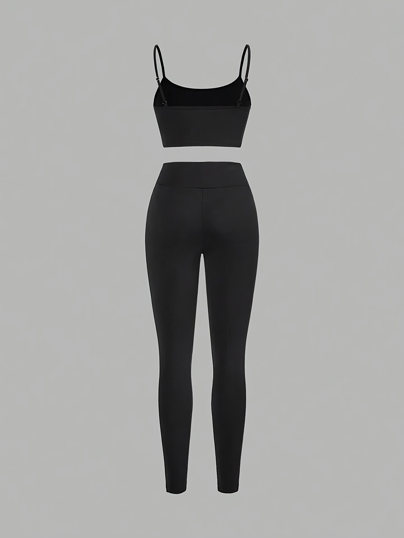 Women's Shirt Inner Wear Three-Piece Set, Casual Fashion Comfortable Outfit, Red Shirt with Black Camisole & Leggings, Versatile for Daily & Leis