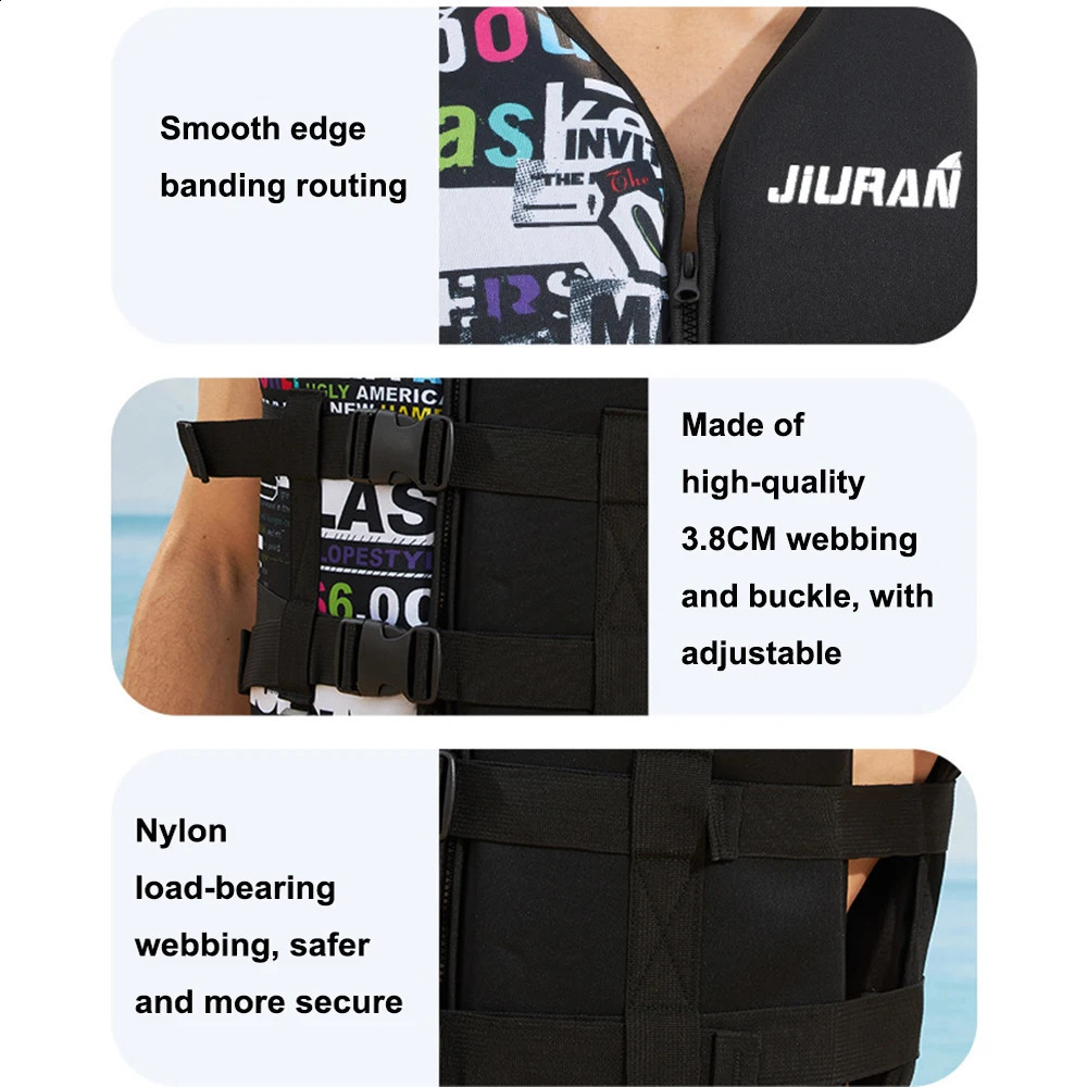 Life Jacket for Adults and Children Buoyancy Vest Water Sport Swimming Boat 250411