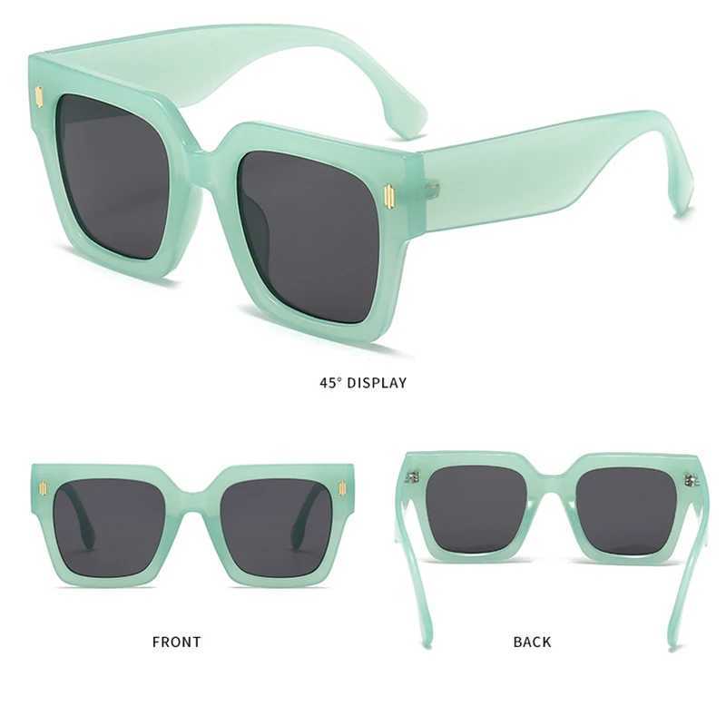 Classic Luxury Brand Designer Big Frame Square Sunglasses Women Men Fashion Vintage Popular Travel Sun Glasses Shades UV400 Z250411