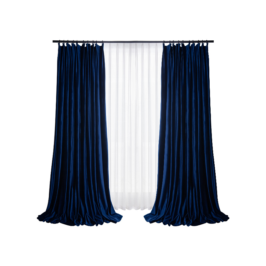 T400 new German velvet curtain cloth Nordic high-end luxury living room bedroom screen partition soundproof finished curtain