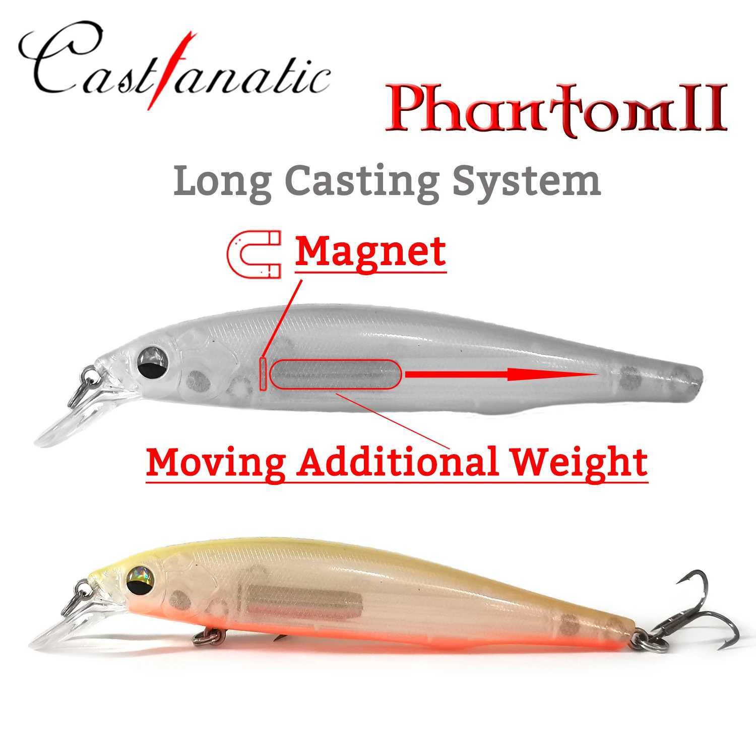 2022 Phantom II 19g/11cm Suspend Minnow Lure Jerkbait Wobbler Hard Artificial Fishing Tackle For Bass Trout Perch Pike Baits Z250411
