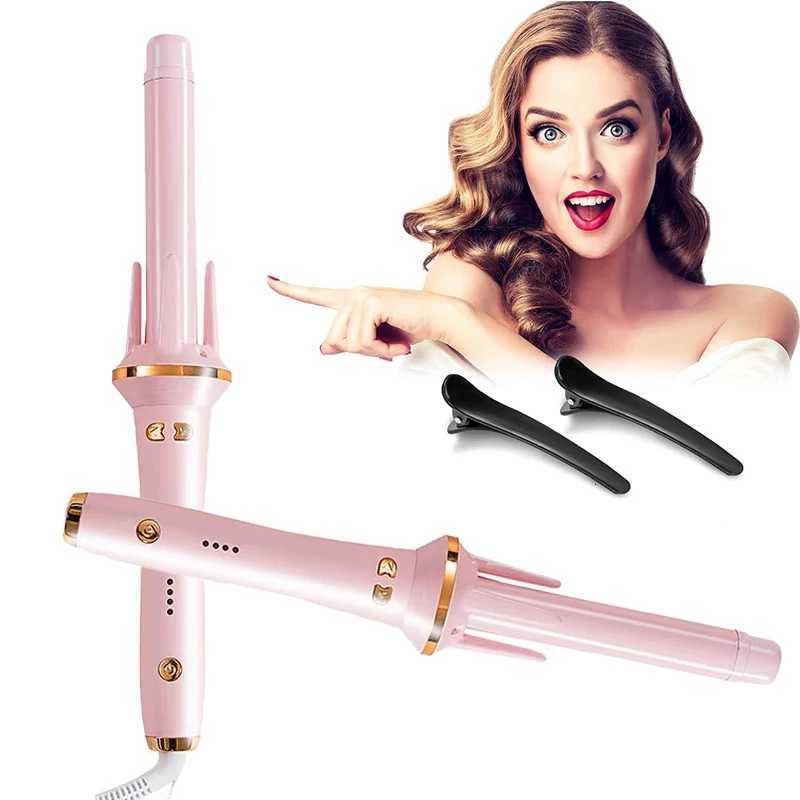 Autatic Hair Curler Stick Negative Ion Electric Ceramic Curler Fast Heating Rotating Magic Curling Iron Hair Care Styling Tool H251112