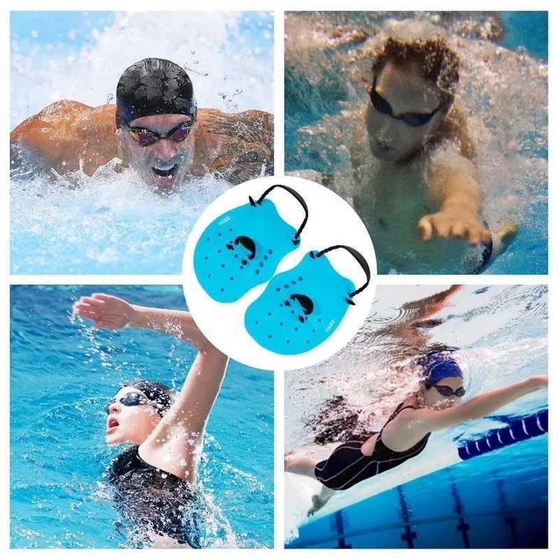 Hand adjustable childrens swimming mat silicone swimming mat portable adult swimming equipment with drainage hole for reuseY250412