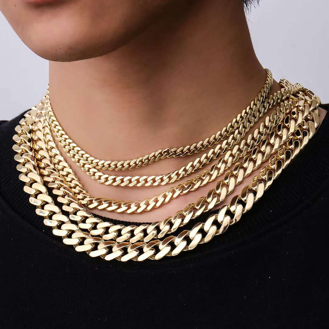 Fine Jewelry 5-12mm Moissanite k Necklace 14k Gold sier Hiphop Style Iced Out Cuban Chain Bracelet
