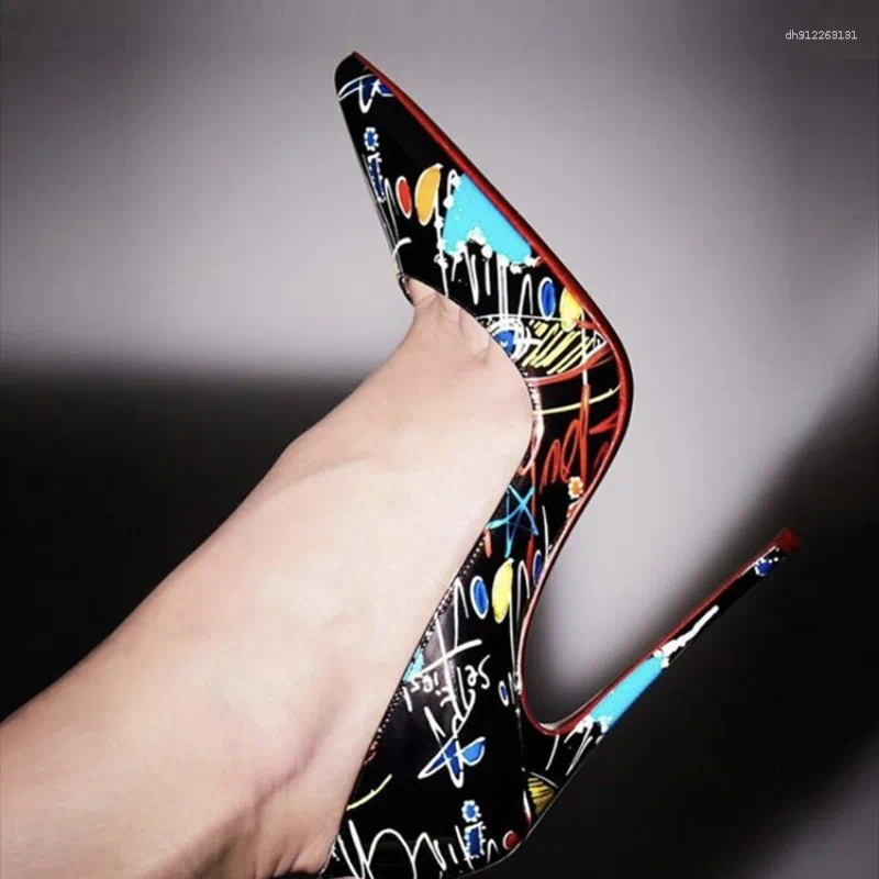 Dress Shoes Multi Color Customized 12cm Super High Heels Nude White Patent Leather Sexy Party Pointed Slim Heel Versatile Single Shoe