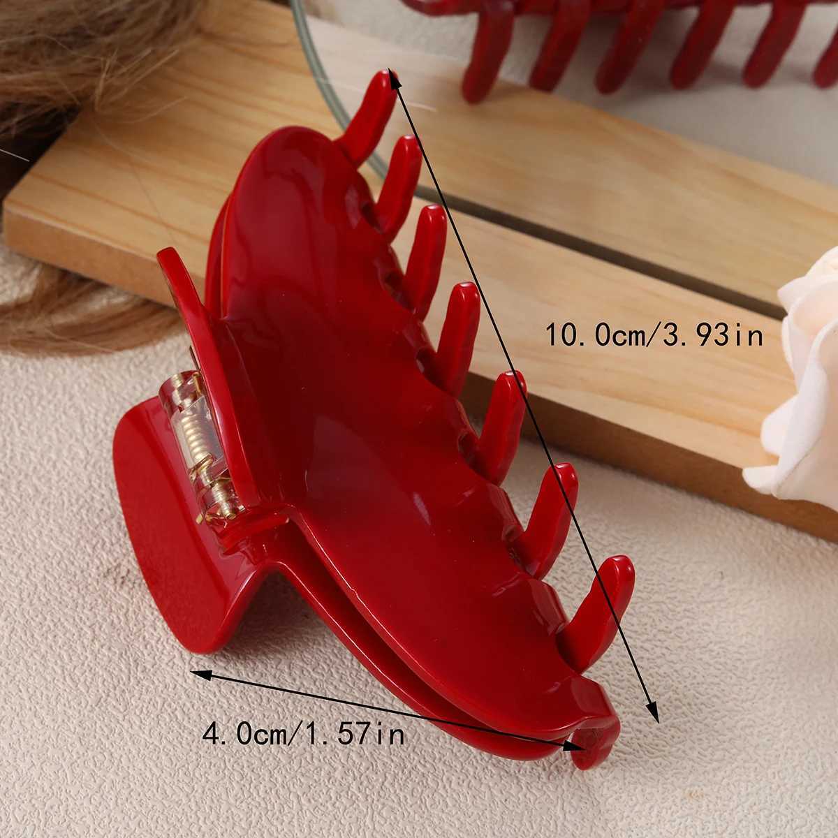 Solid color hair claw clip fashionable womens hair accessories Y2504012
