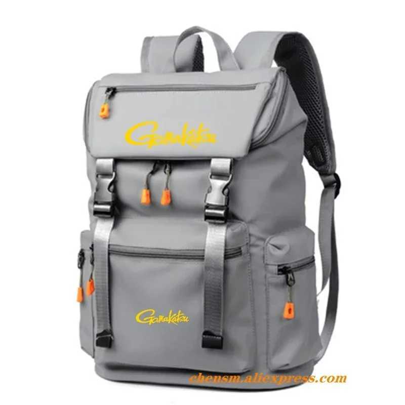 Gamakatsu Fashion Multi-Purpose Travel Outdoor Walking Camping Backpack Waterproof Fishing Bag Quality Large Capacity Backpack Z250411