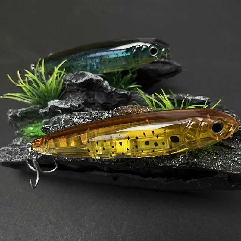 17g Surface Pencil Fishing Lures Walk the Dog Floating Wobbler Laser Artificial Bait for Trout Bass Top Water Swimbait Equipment Z250411