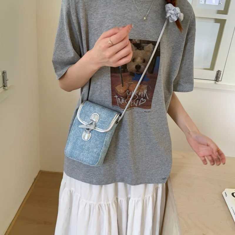 Exquisite Square Coin Purse Fashion Patchwork Buckle Crossbody Bag Korean Casual Outdoor Phone Bags Female Mini Shoulder PackW251111