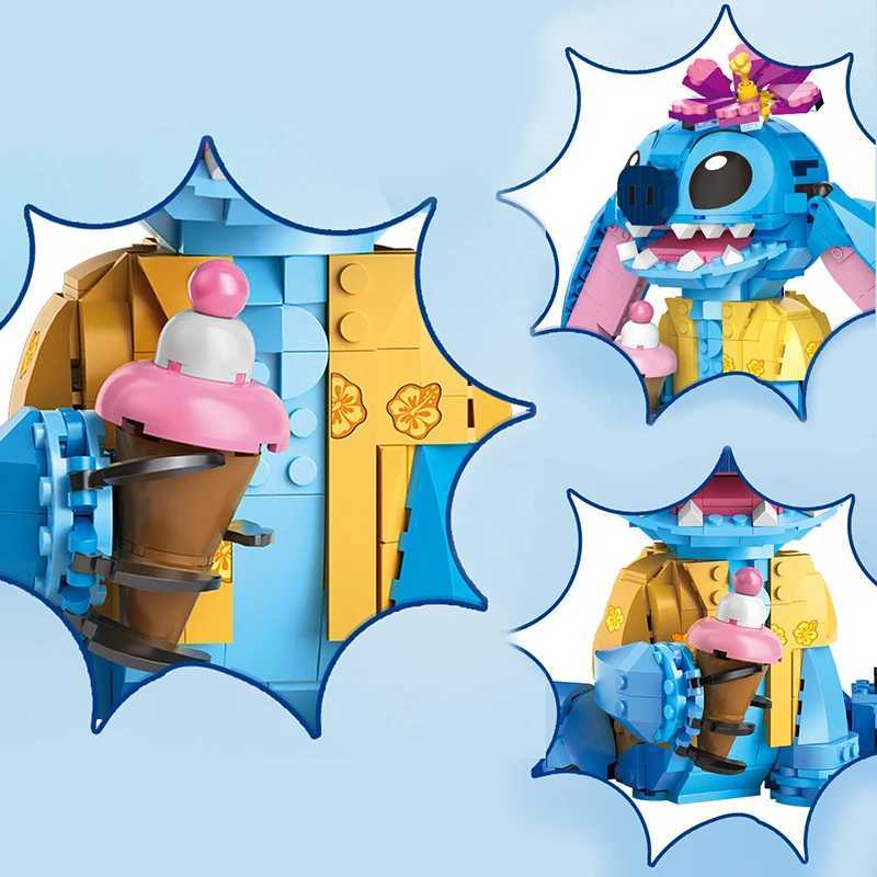 Disney Stitch Building Blocks Toys Ear Mobility Children Puzzle Assembly Toys Decorate Girl Boy Birthday Christmas Gift Toys Y2504012