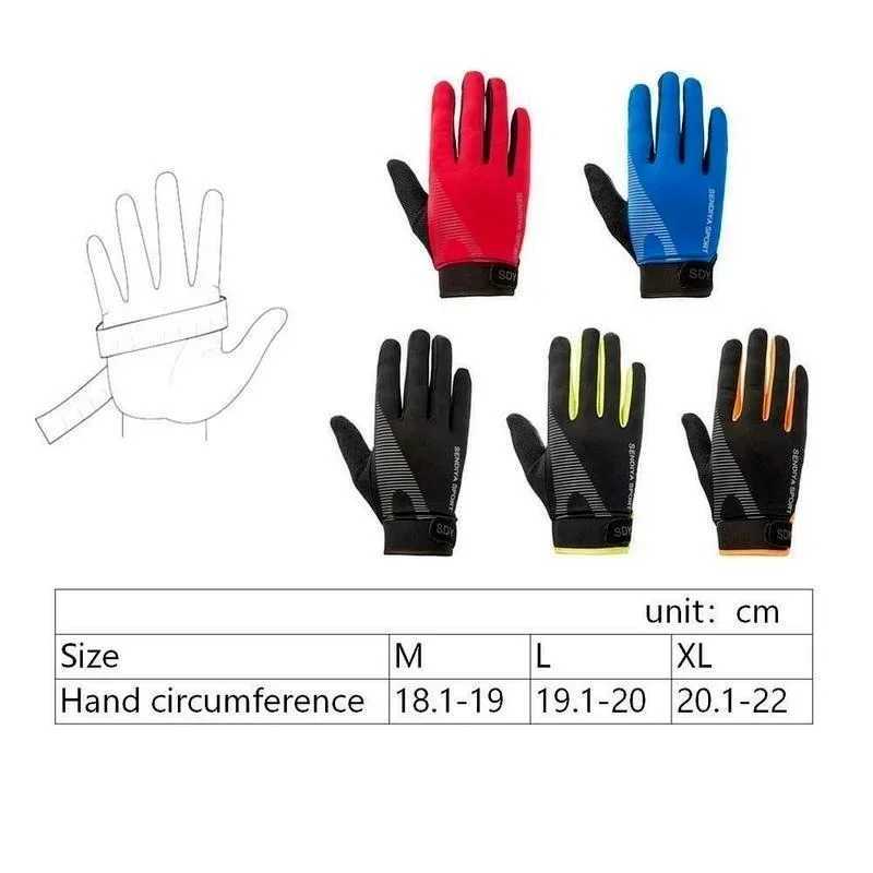 Men Cycling Motorcycle Gloves Full Finger Touch Screen Mtb Bike Bicycle Gym Training Fitness Gloves Outdoor Sports Fishing GloveC250412