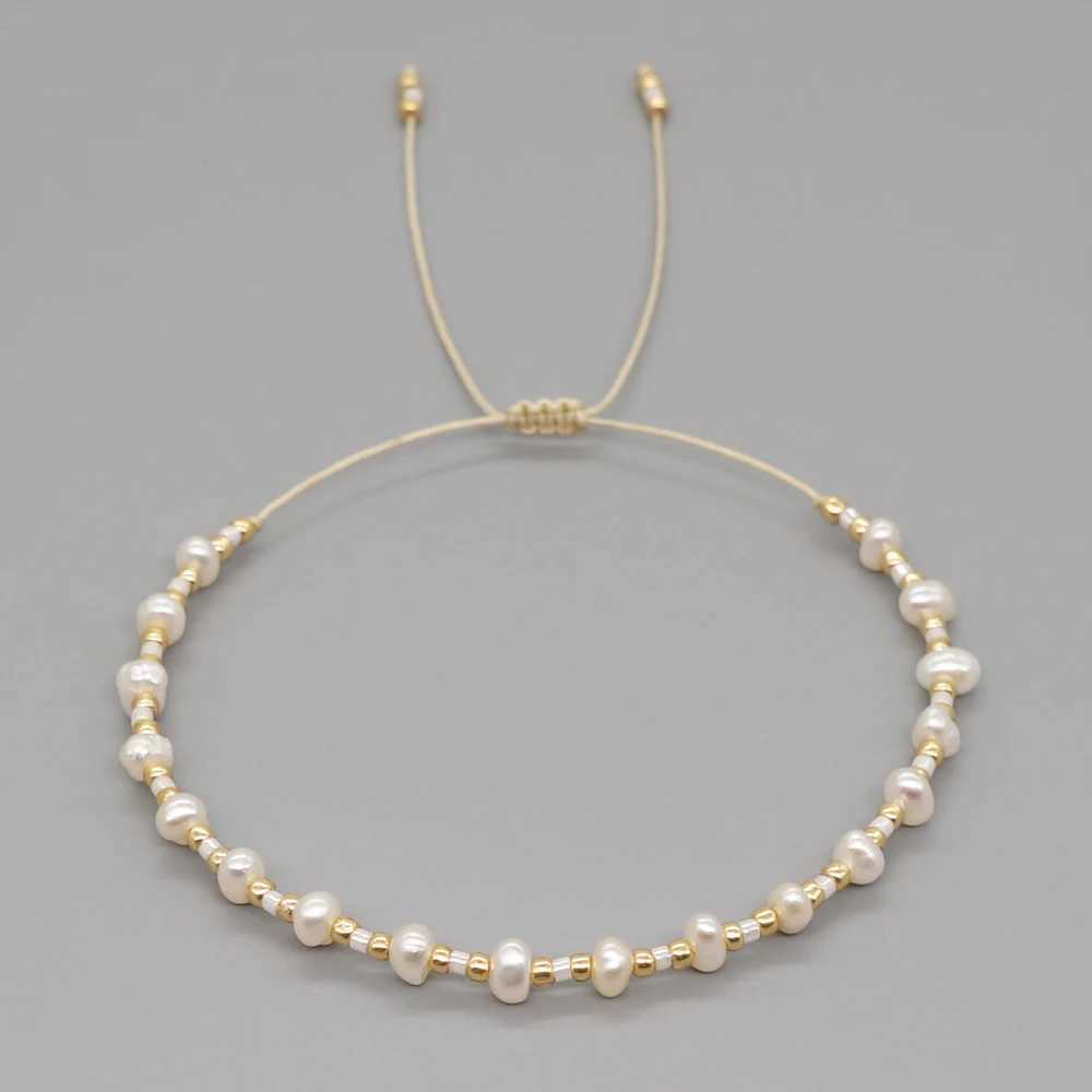 Go2Boho Miyuki Seed Bead Bracelet Fashion Dainty Jewelry Tiny Natural Freshwater Pearl Bracelets for Women Jewellery GiftC250411
