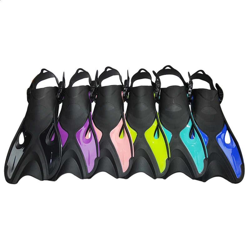 Professional Scuba Diving Fins Adult Adjustable Swimming Shoes Silicone Submersible Snorkeling Foot Monofin Diving Flippers 250411