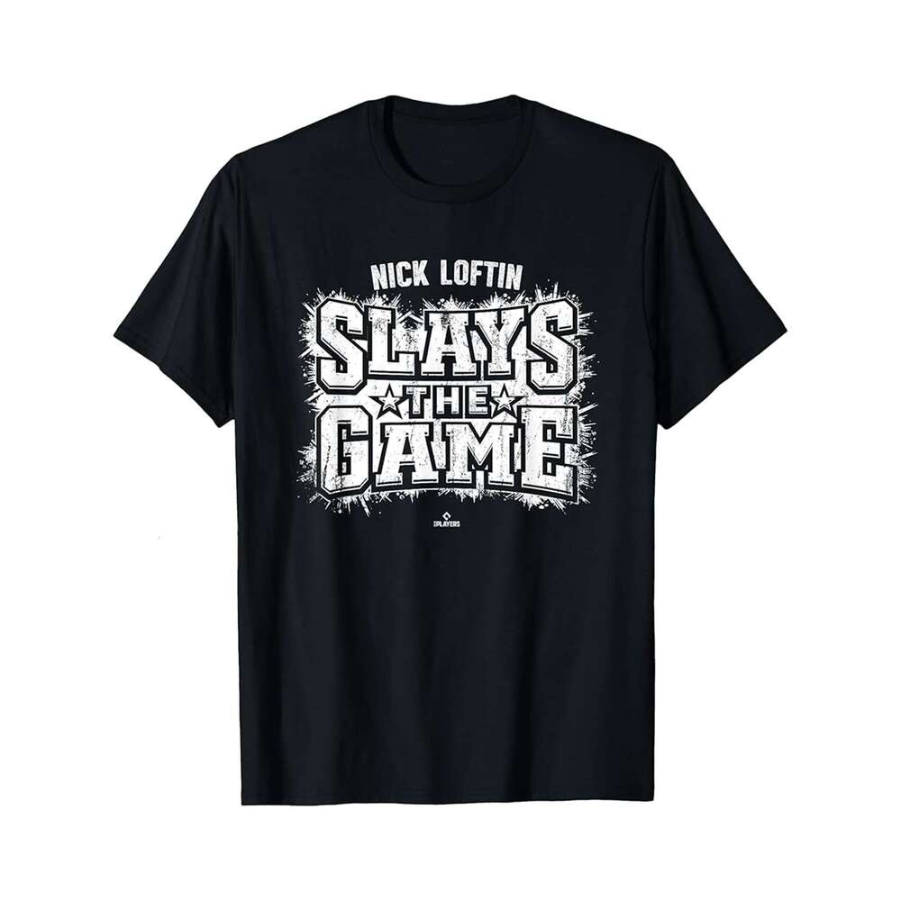Designer T shirt Slay the Game Matt Strahm Philadelphia Baseball MLBPA - 220g T shits