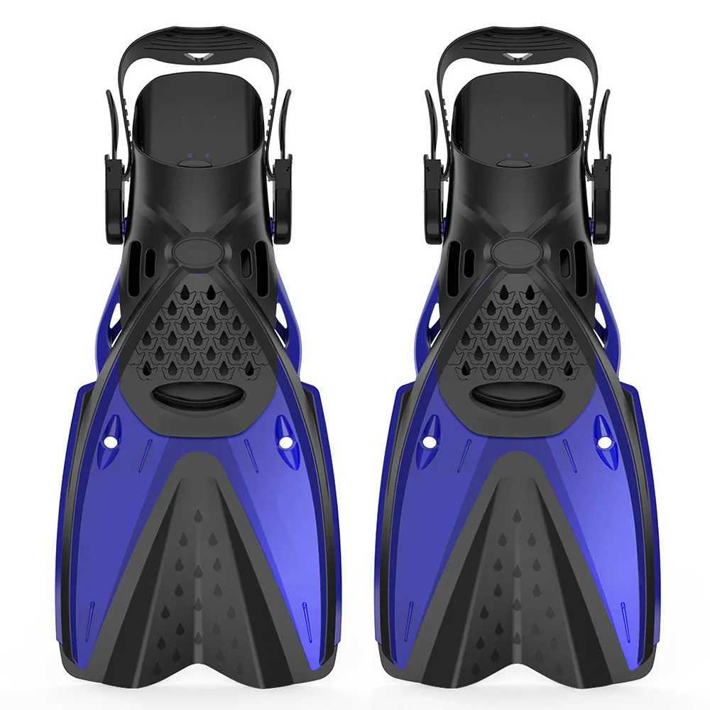 Adjustable Short Snorkel Foot Swimming Flip Cover Fins Beginner Water Sports Equipment Portable Diving Flip Cover Male and FemaleY250412