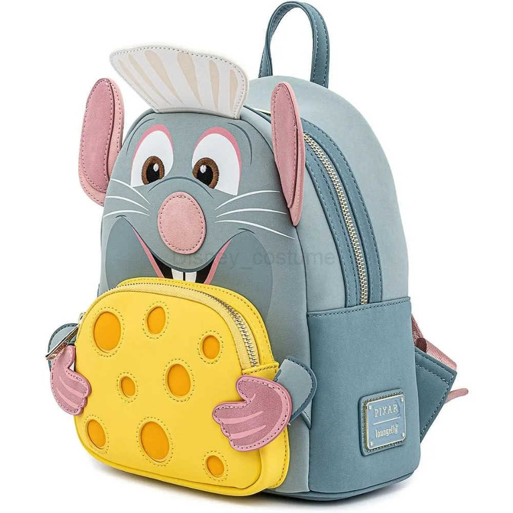 Disney Ratatouille Chef Role Play Womens Double Strap Shoulder Bag Wallet School Backpack Womens Backpack Casual Bag Girlfriend Gift X250412