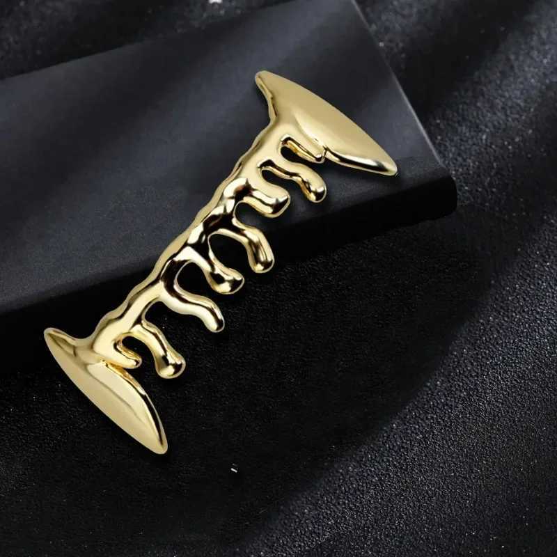 1 set of Hip Hop Grillz gold-plated Grills rock Grillz crystal teeth W250412